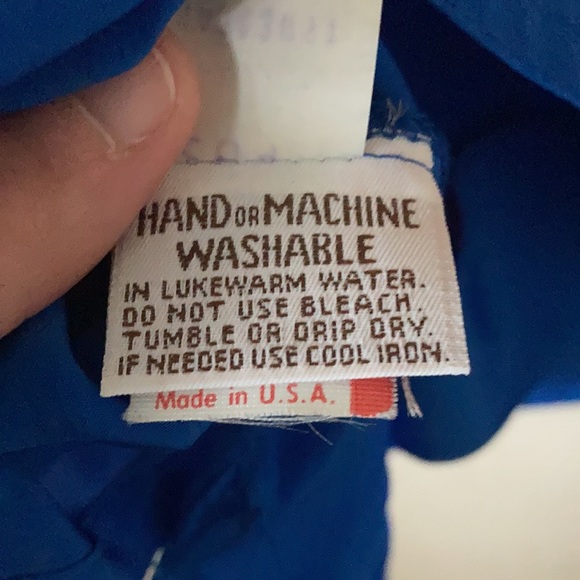 Vintage 90s Rainbow Striped Union Deadstock Unisex Button Up Pride Size 12 - Picture 11 of 14